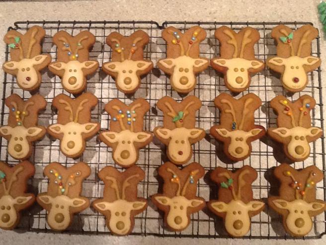 Gingerbread reindeer cookies